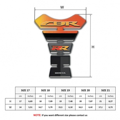 Honda Tank Fuse Center CBR RR logo High End Edition 