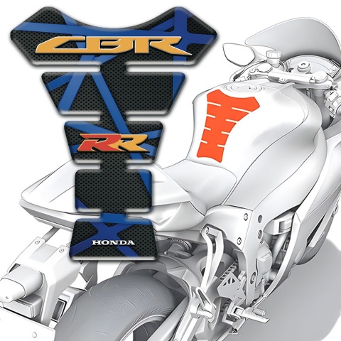 Honda Tank Pad Motorbike dark Blue Patterns Base RR Style 