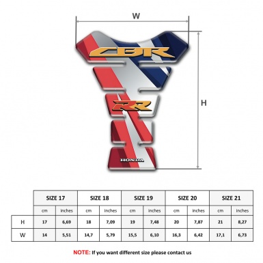 Honda Tank Pad Motorbike Pink tape Motive CBR RR Style 