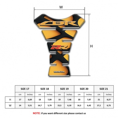 Honda Tank Protector Racing Edition CBR Version 