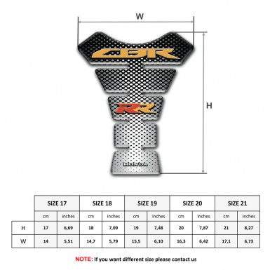 Honda Tank Pad Protector Motorcycle RR Edition 