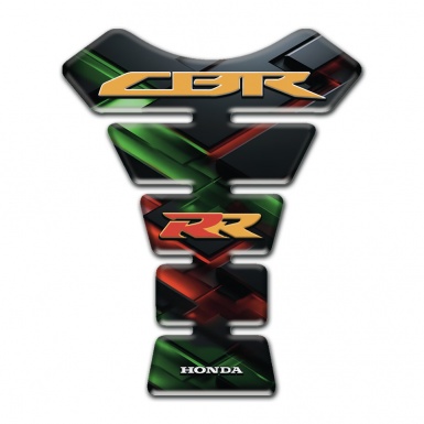 Honda Tank Fuse Green Red Crossed Colors Design RR Style 