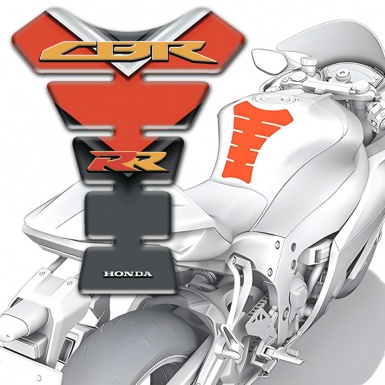 Honda Tank Protector Orange Grey Colors Base CBR RR edition 