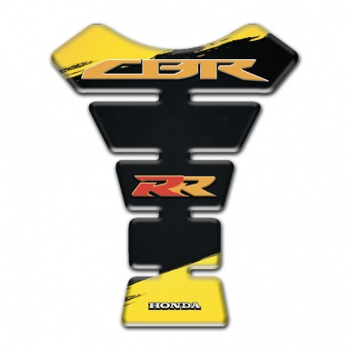 Honda Tank Pad Protector CBR RR Edition Yellow Black background 