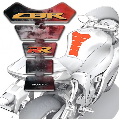 Honda Tank Pad Motorbike Mixed Colors Design Cbr RR Logo Style 
