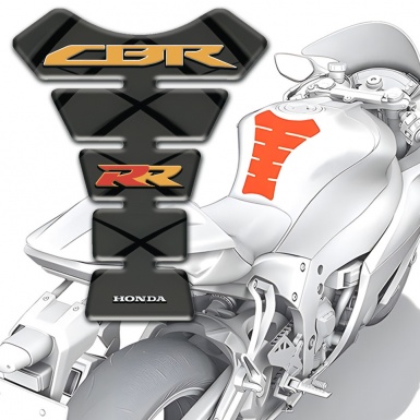 Honda Tank Guard Pads dark Design CBR RR logo 