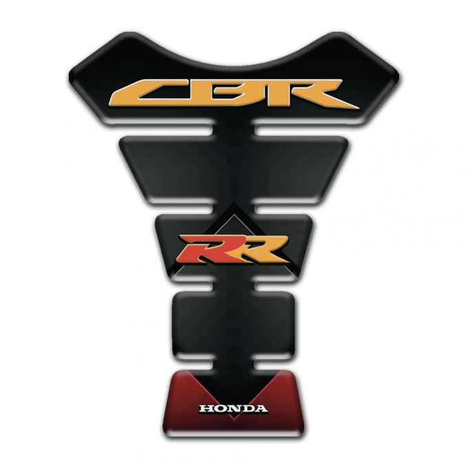 Honda Tank Protector Clear Black red Base Style RR Edition 