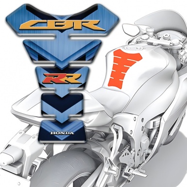 Honda Tank Pad Protector Navy Blue Elements Style CBR RR Logo 