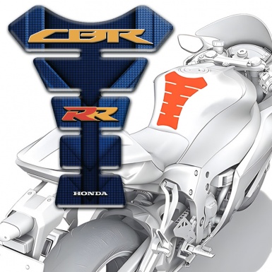 Honda Tank Guard Pads CBR logo Dark Blue Style 