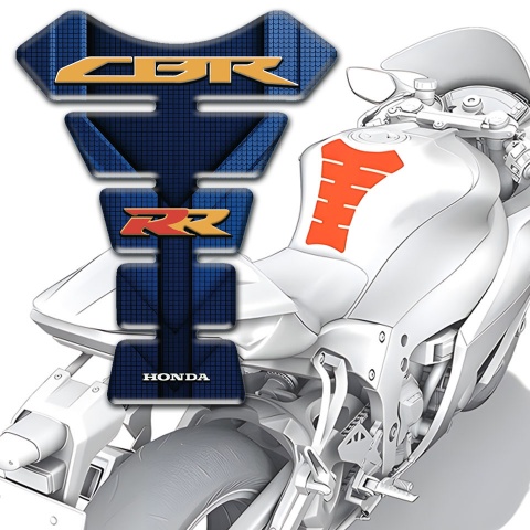 Honda Tank Guard Pads CBR logo Dark Blue Style 