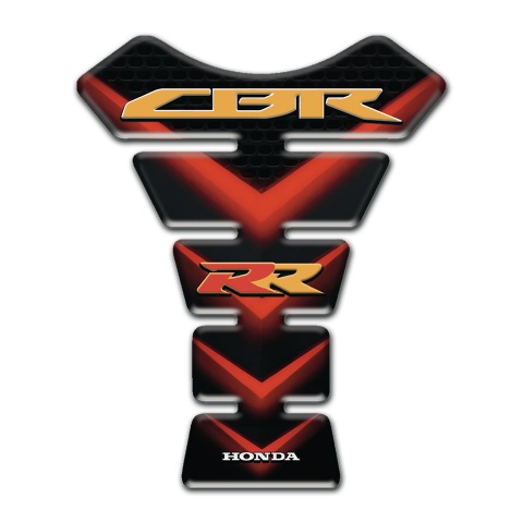 Honda Tank Pad Motorbike Red V Shape Lights Effect CBR RR Logo 