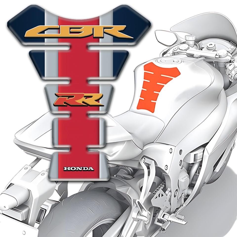 Honda Tank Protector Vertical Colors Design CBR RR logo | Tank ...
