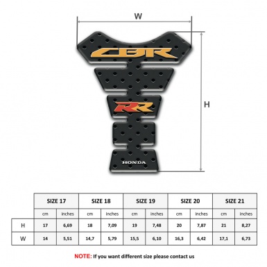 Honda Tank Fuse Perforated Rubber Design RR Edition 