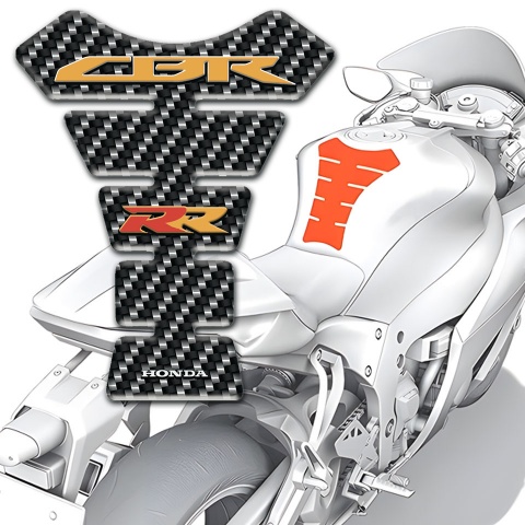Honda Tank Guard Pads carbon Style Base CBR RR logo 