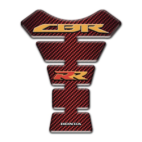 Honda Tank Protector Red Carbon Style Base CBR RR Logo 