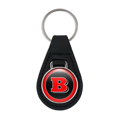 Brabus Key Chain Leather Black Red Design