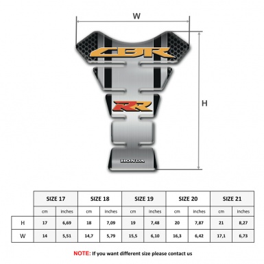 Honda Tank Pad Motorbike Best Design RR Edition 