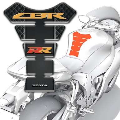 Honda Tank Guard Pads dark Mesh motif Cbr RR logo 