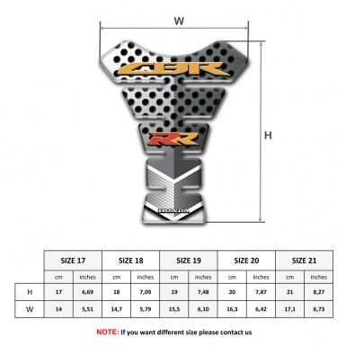 Honda Tank Fuse Perforated effect CBR RR Edition 