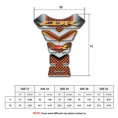 Honda Tank Guard Pads High-Quality  Copper Style CBR RR Design 
