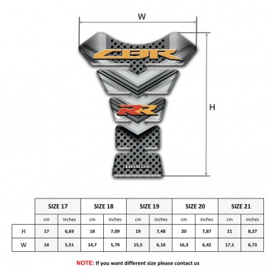 Honda Tank Fuse Unique Design CBR RR Style 
