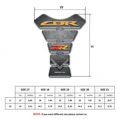 Honda Tank Pad Motorbike Scratched Plate Effect Base RR Edition 