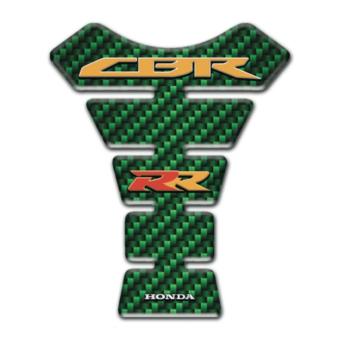Honda Tank ProtectorGreen Carbon Style CBR RR Logo 