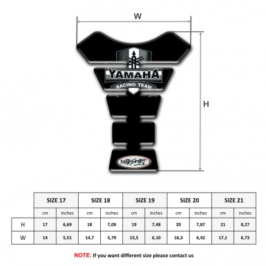 Yamaha Tank Protector Black Stylish Design 