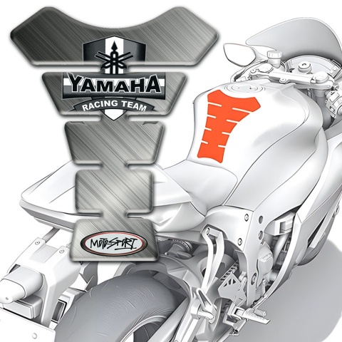 Yamaha Tank Guard Pads Matte Grey Design 