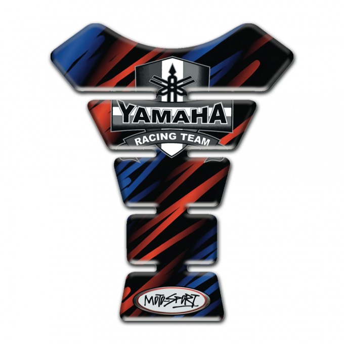 Yamaha Tank Fuse Black with Red Blue Decoration Design 