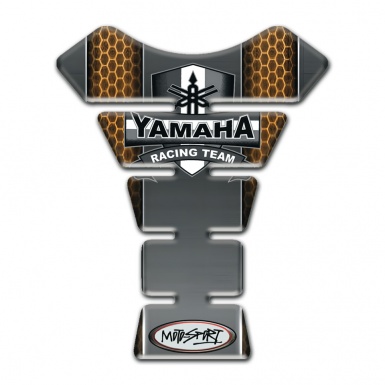 Yamaha Tank Pad Motorbike Grey with Honecomb motif Design 