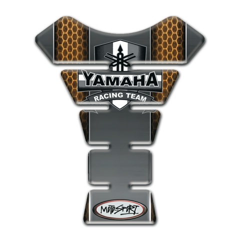 Yamaha Tank Pad Motorbike Grey with Honecomb motif Design 