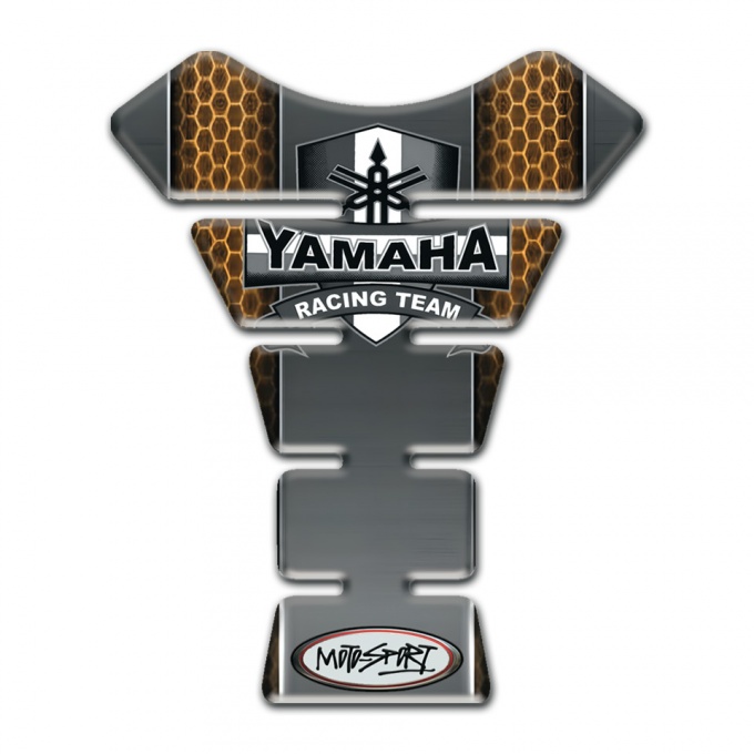 Yamaha Tank Pad Motorbike Grey with Honecomb motif Design 