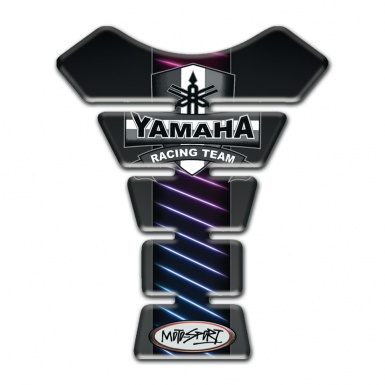 Yamaha Tank Pad Motorbike Neon Lines Design Motif 