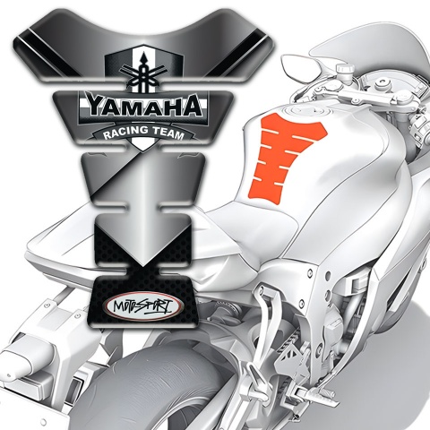 Yamaha Tank Pad Motorbike Metal effect base Style 