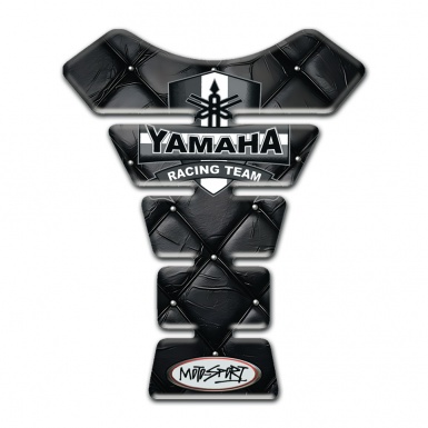 Yamaha Tank Guard Pads Black Leather effect Design 