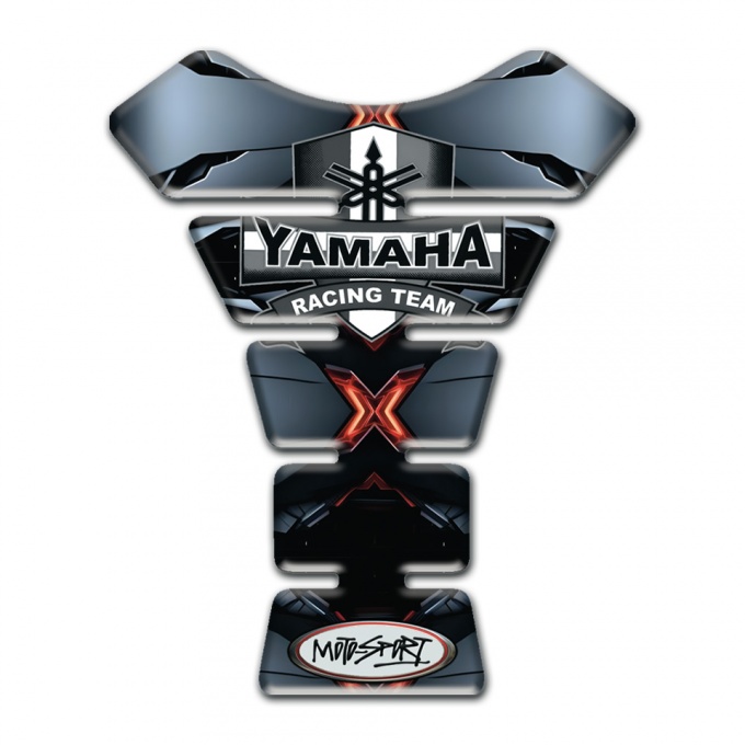 Yamaha Tank Pad Motorbike Torn Effect Base Moto Sport Style 