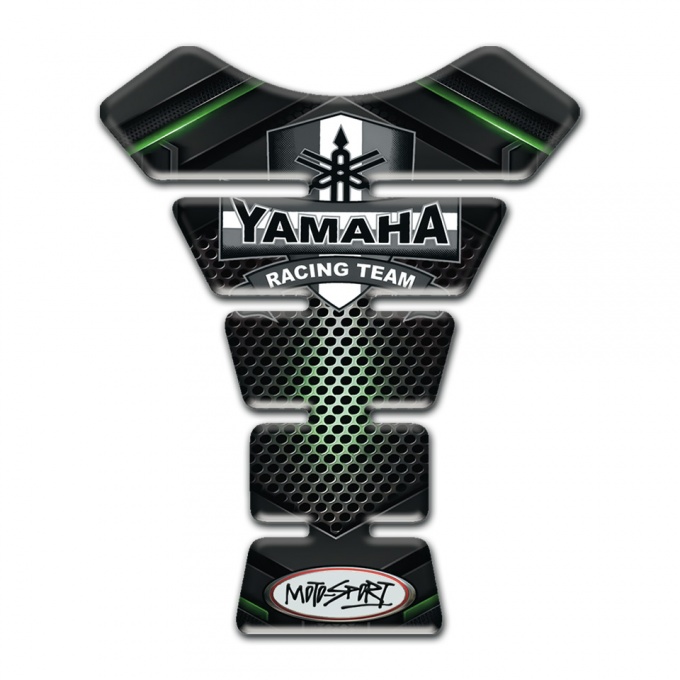 Yamaha Tank Guard Pads Green Shadow Style 