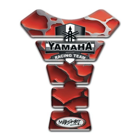 Yamaha Tank Pad Motorbike Red Grey Decoration 