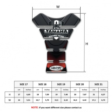 Yamaha Tank Pad Protector racing Team logo Stylish Base 