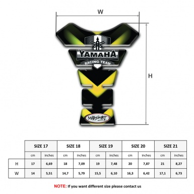 Yamaha Tank Fuse Yellow Green V Shape Lights Design 