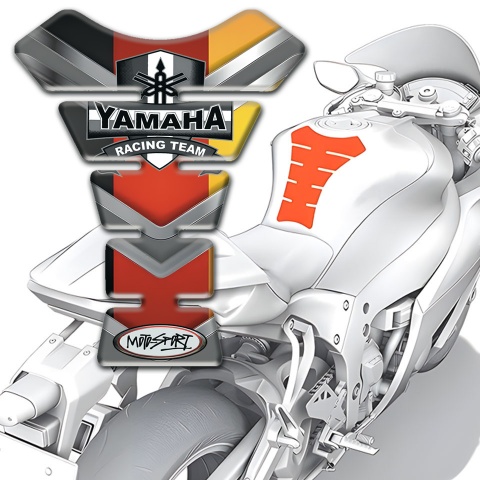 Yamaha Tank Pad Motorbike Multicolored Base Design Racing Team Style 