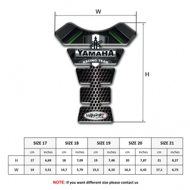 Yamaha Tank Protector Racing Team Logo Moto Sport Edition 