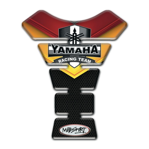 Yamaha Tank Guard Pads Fire motif Design Racing Team Logo 