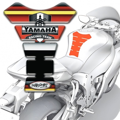 Yamaha Tank Protector Multicolored Model Racing Team Style 