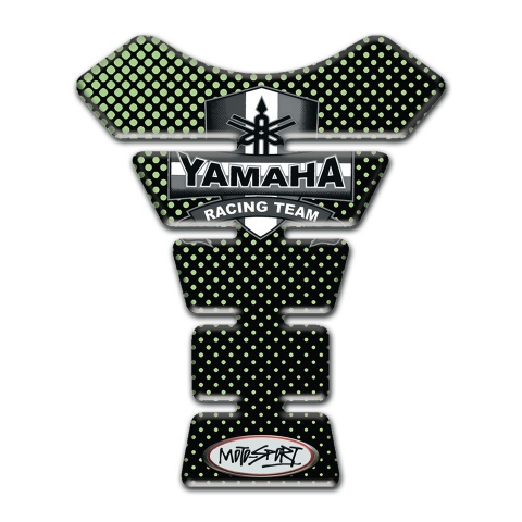 Yamaha Tank Protector Green Dots Design Racing Team Logo 