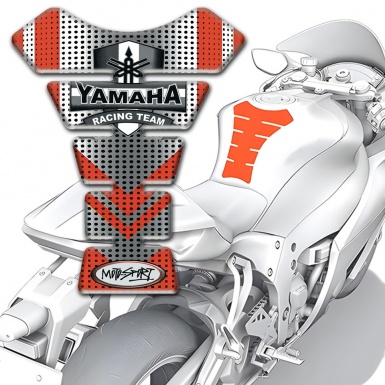 Yamaha Tank Guard Pads High-Quality Model Racing Team Logo 
