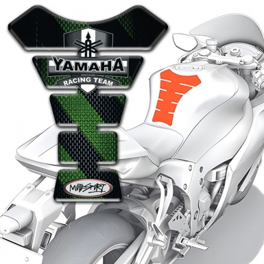 Yamaha Tank Protector Diagonal Green Band Edition 