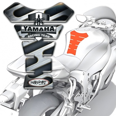 Yamaha Tank Guard Pads Metal Ornaments Design 
