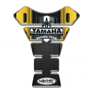 Yamaha Tank Pad Motorbike Stylish Black Yellow Design 